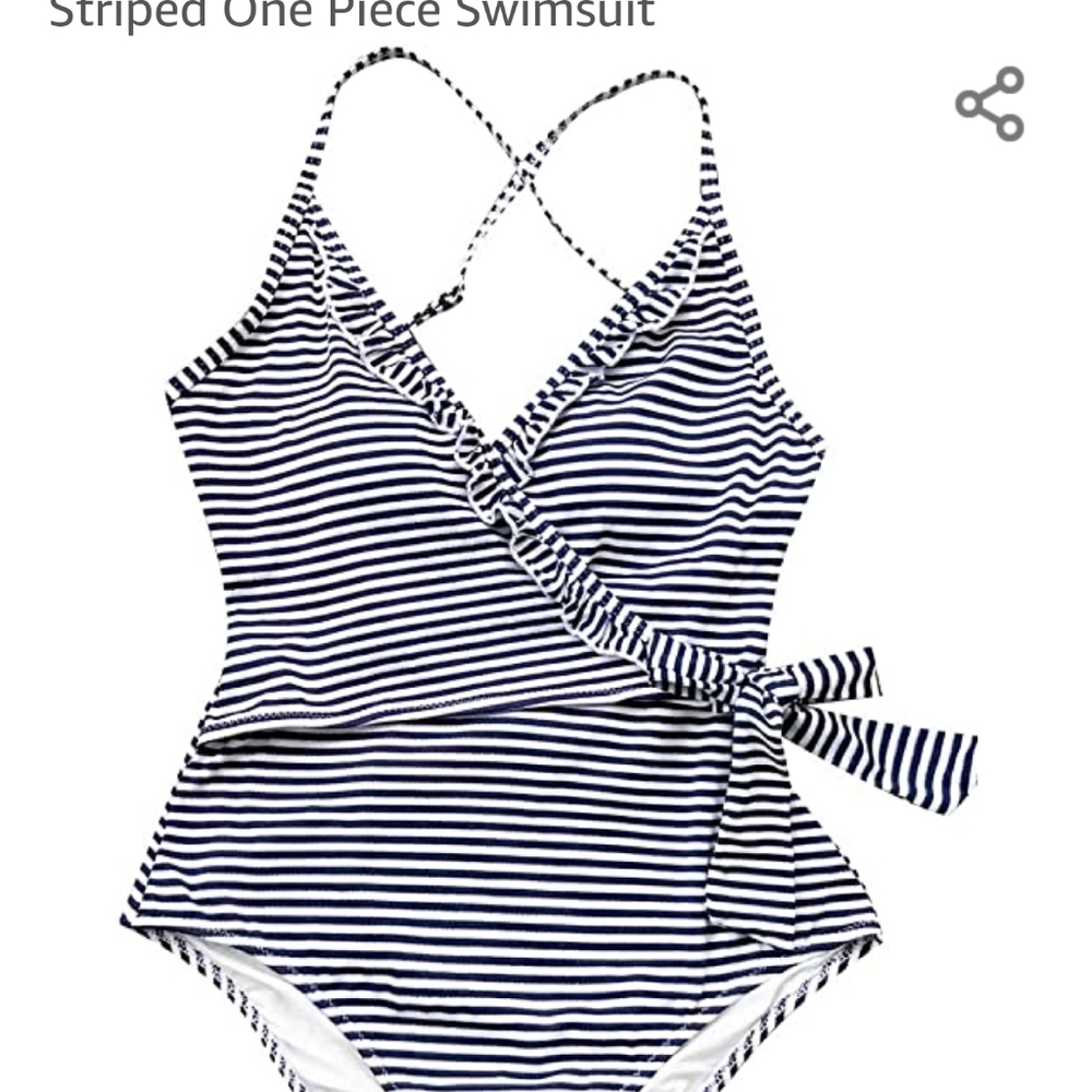 🌴1pc. Stripped Bathing Suit